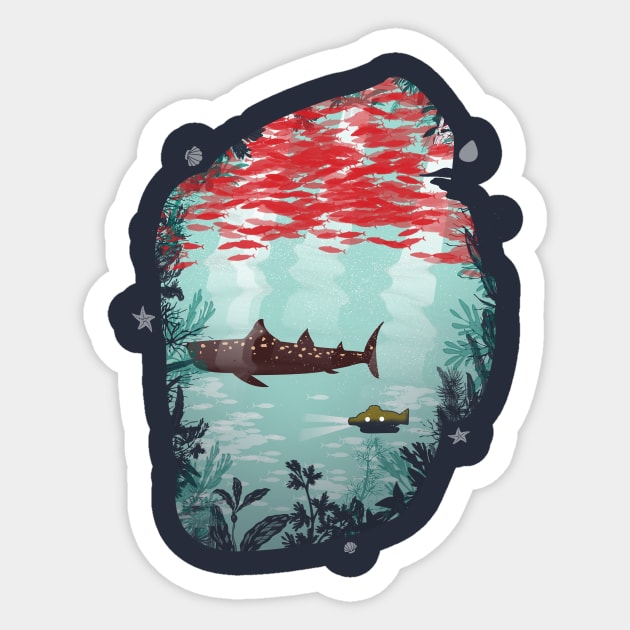 Aquatic Life Sticker by Piercek25